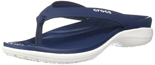 Image of Crocs Women Capri Flip 206780-410 Navy W4
