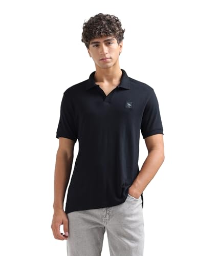 Image of Flying Machine Men's Regular Fit Polo T-Shirt | Self-Design Pattern