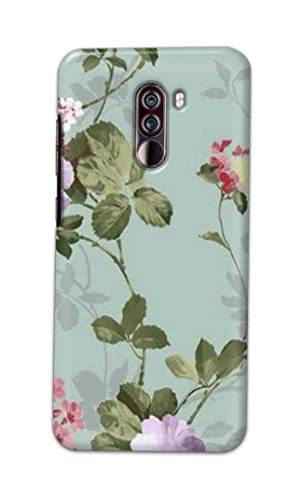 Image of Printed Hard Back Cover Case for Mi Poco F1 Back Cover (Floral Painting) -702