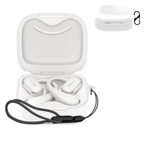 For HUAWEI FreeArc �p �P�[�X �J�o�[ �yNOUKAJU�z ���C�����X �C���[�z�� �V���R�� �ی�P�[�X �i�J���r�i�t��+�X�g���b�v�t�� �j �����h�~ �L�Y�h�~ �ϏՌ� �����[�d�\ �h�� �h�o (�z���C�g)