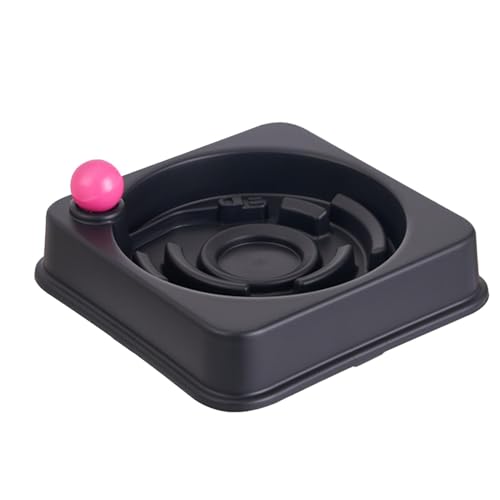 Slow Feeder Bowl, Non-Slip Dog Pan, Interactive Pet Container, Compact Design Anti-Gulping Easy to Clean Sturdy Promotes Healthy