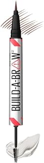 Maybelline Build-A-Brow 2-in-1 Brow Pen and Sealing Eyebrow Gel, Eyebrow Makeup for Real-Looking, Fuller Brows, Medium Brown, 1 Count