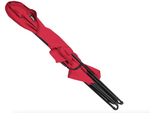 Lafuma Pop Up Xl Lounge Chair (Garance Red) Extra Large Folding Butterfly Dorm Chair #TOP5