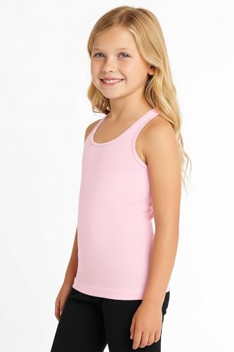 Image of Kurve Premium Girls Seamless Supersoft Wide Strap Comfortable Racerback Tank (Made with Love in The USA)