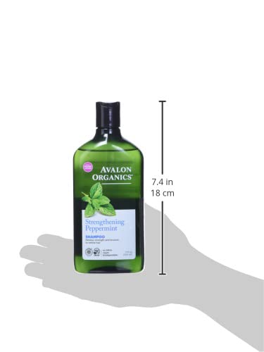 Avalon Organics Shampoo, Strengthening Peppermint, 11 Oz #TOP4