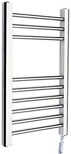 Calentador de toallas eléctrico de pared para baño con 9 barras cromadas de 75W 2