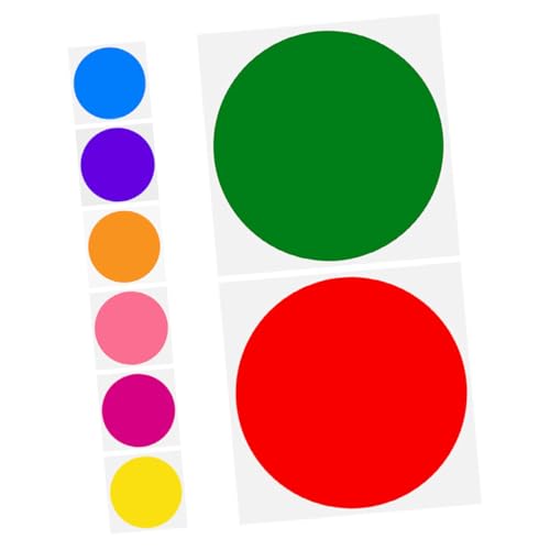 Uonlytech 1set Multicolor Non- Floor Dots Self-Adhesive Classroom Markers for and Educational Activities Versatile Circle Stickers for Games and Positioning