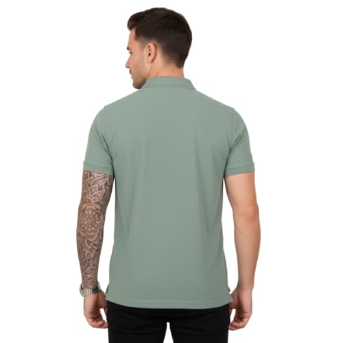 Image of SIDE UP Polo T Shirt for Man with Pocket, Polo T Shirts for Men, Summer Shirt with Collar, Half Sleeve, Cotton Blend, Light Weight, Comfotable Fit (Pack of 1) M to 3XL