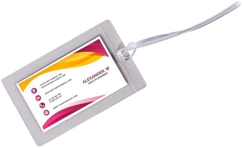 C-Line Super Heavyweight Cleer Adheer Luggage/ID Tag with Straps, 4-9/16 x 2-13/16 Inches, 10 per Pack (65107) image 5