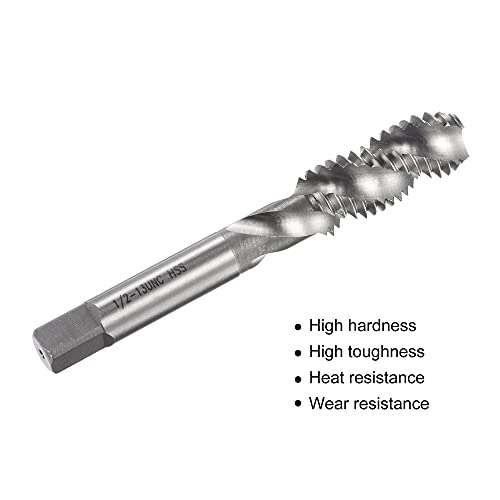 Uxcell A21071300UX0334 Spiral Flute Threading Tap 1/2-13 Unc thumb #3