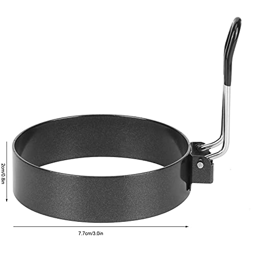 Anel de ovo de aço inoxidável, molde de panqueca doméstico anel de fogão de ovo 3.0x0.8in para cozin