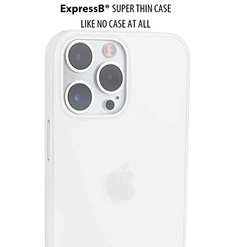Image of ExpressB for iPhone 16 Pro Max Case Back Cover | Zero Drop Protection | Perfect for Minimalists | Ultra Thin Anti Scratch Matte Finish Case for iPhone 16 Pro Max (White)