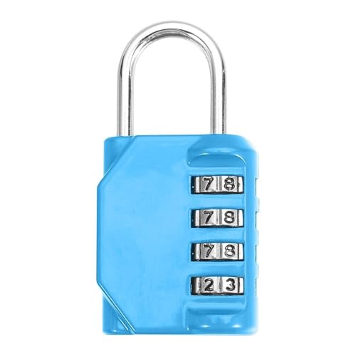 Cadenas à code métallique à 4 chiffres avec mécanisme d'ouverture à combinaison réinitialisable - 2