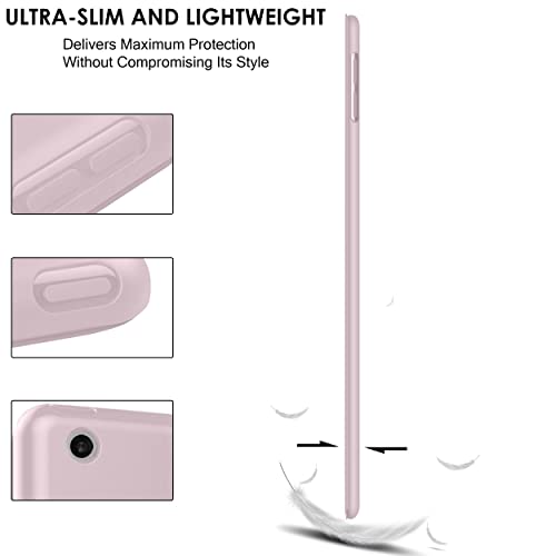 Image of DuraSafe Cases for iPad 7th Gen 10.2 inch 2019 Silicone Case A2197 A2200 A2198 MW762HN /A MW742HN /A MW752HN /A MW792HN /A MW772HN /A MW782HN /A MW6Y2HN /A MW6W2HN /A MW6X2HN /A MW722HN /A MW702HN /A MW712HN /A Pink