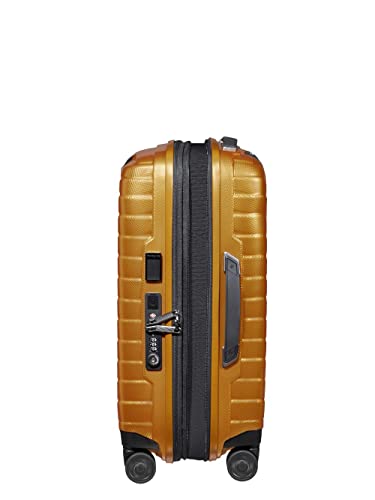 Image of Samsonite Proxis 55 cm Expandable Small Cabin Polypropylene (PP) 8 Wheels Spinner Hard Luggage /Suitcase /Trolley Bag for Travel (Gold)