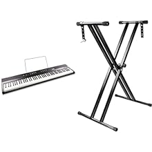 Product 1: This RockJam 88 digital piano keyboard has 88 full-sized, semi-weighted, velocity-sensitive keys that closely replicate the feel of a real piano. Product 1: This weighted keyboard piano is packed with modern features including ten unique v...