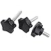 Oneyijun 4 Pcs M6 x 30mm Star Clamping Knob Grip Thumb Screw Head Diameter 38mm Knobs Nut Screws Tightening Thread Replacement Machine Handle