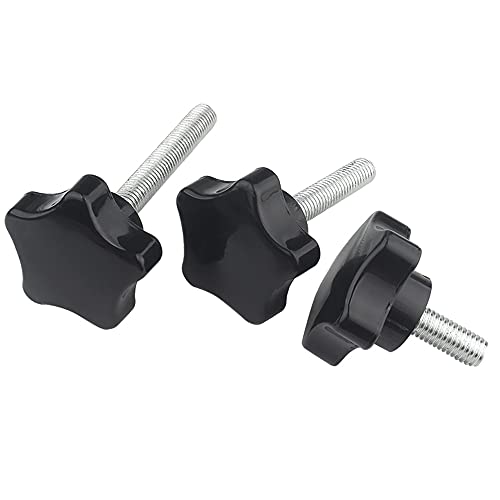 M6 x 50mm tornillos de estrella de repuesto para sujeción manual 4 piezas de 38mm 6