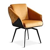 ✅[Angenehmes Griff-Design]: Der drehbare Stuhlsitz verfügt über einen hochelastischen Schwamm mit einem feinen Samtstoff, ein schnelles Hüpfen ohne Zusammenklappen 【Angenehmes Gefühl Design】Der drehbare Stuhlsitz verfügt über einen hochelastischen Schwamm mit einem feinen Samtstoff, ein schnelles Hüpfen ohne Zusammenklappen .Mehr geeignet für Ihre Sitzhaltung, bietet Ihnen bequeme Entspannung zu Hause, Wohnzimmer, Schlafzimmer oder Büro.