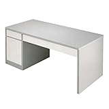 【BUREAU EN BOIS MASSIF ÉLARGI】Table de bureau de 60 cm de largeur, offrant 40 % de surface en plus par rapport aux bureaux standard. Desk disponible en 100/120/140 cm, il fournit un espace généreux pour le travail, les études et les loisirs, adapté à plusieurs usages.