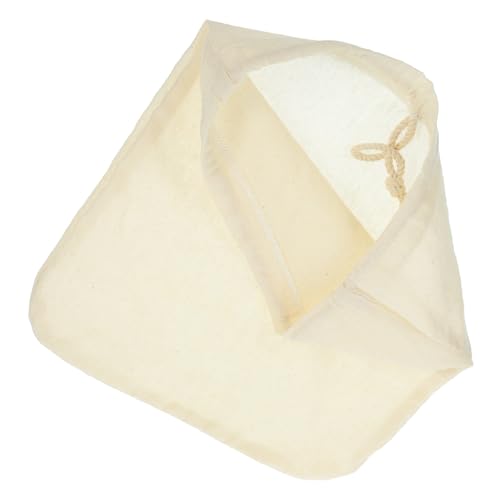 LOLIPPYY Sacchetto Filtro Latte Noci Riutilizzabile in Cotone Alimentare con Rete Fina Multiuso per Filtraggio Latte Vegetale Succo Tè Facile da Pulire e Resistente