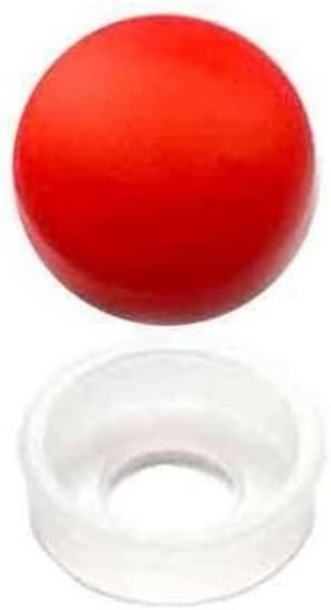 32 Vivid Red License Plate Frame Screw Covers & Snap Washers for SAE Fasteners Model-PYT-8888-4466