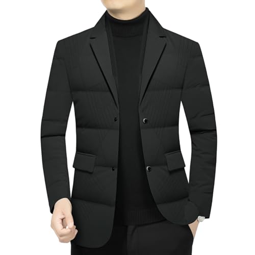 Chaqueta de invierno para hombre ligera y delgada con cuello bufanda