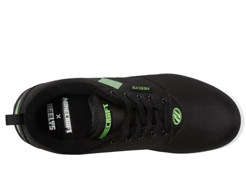 HEELYS Pro 20 Minecraft Skate Shoes for Men - Nylon Canvas Upper - Synthetic Outsole - Low-Profile Wheels Black/Green Men's 13 M by HEELYS - Image 2