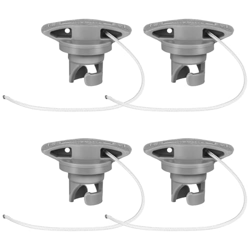 JOINPAYA 4 Piezas Tapones de Aire para Kayak Tapas Inflables de Válvula de Aire para Botes Adaptadores Resistentes y Sellado Hermético Accesorios Portátiles para Embarcaciones Inflables