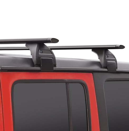 Wonderdriver Roof Rack Cross Bars 220lbs Compatible with Jeep Wrangler JK JL Gladiator JT 2007-2026 with Anti-Theft Metal Lock, 2 & 4 Door Heavy Duty Aluminum Crossbars Rooftop Cargo Kayak Bike