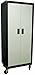 Homak 2 Door Tall Mobile Cabinet with 4 Shelves, Steel, GS00765021