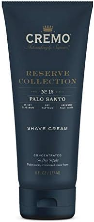 Cremo Palo Santo Reserve Collection Shave Cream, 6 Fluid Ounce - Smooth Shaving Cream Fights Razor Burn, Nicks and Cuts