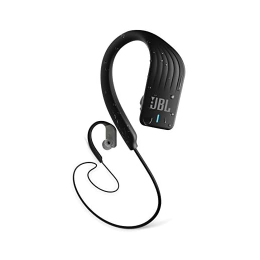 JBL ENDURANCE SPRINT - Wireless headphones, bluetooth sport earphones with microphone, Waterproof, up to 8 hours battery, quick charge, works with Android and Apple iOS (black)