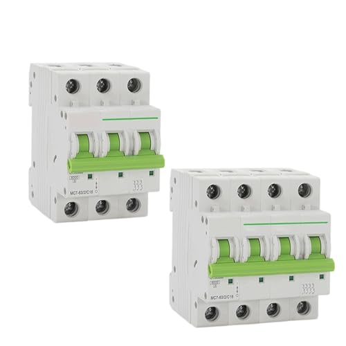 Disjoncteur miniature MCB 16A 3P TOMC7-63 110V 220V 400V pour coupure 6KA