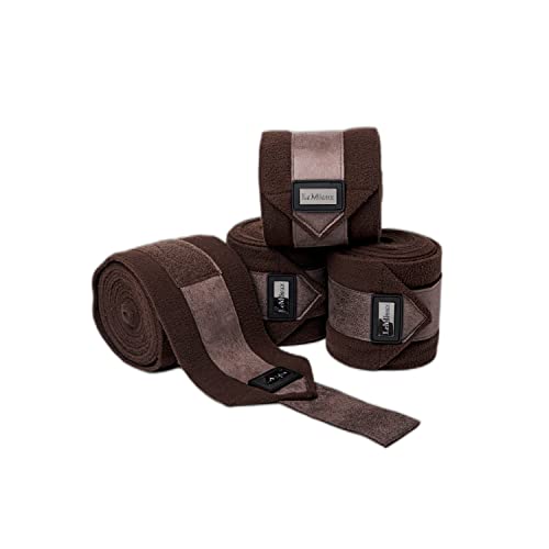Bandages polo LeMieux Rhone expresso lot de 4 bandes de polo en polaire full 3.8m avec etui