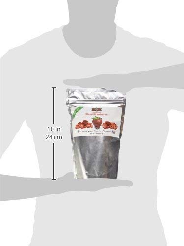 BioTree Labs Freeze Dried Sliced Strawberries - Pack of 1.5 oz, 100% Natural Sliced Fruit, Great for Healthy Snacks, Cereal Toppers, Cupcakes, Smoothies or Trail Mix | NO Added Sugar or Preservatives