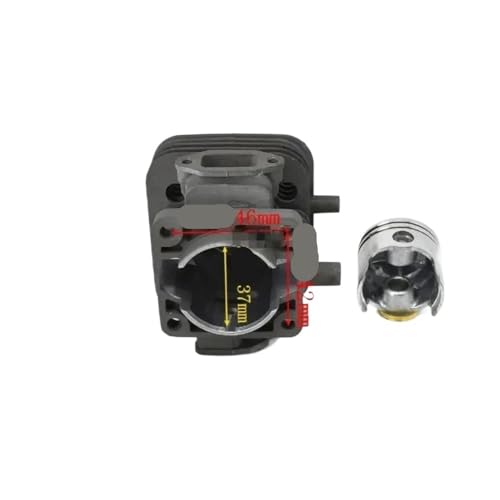 Cylindre avec segments de piston 37 mm contre la perte de puissance