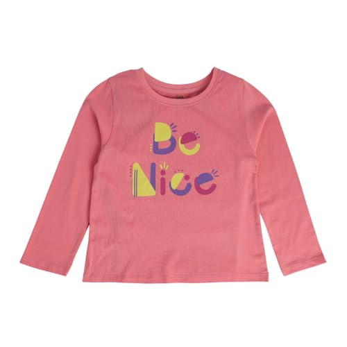 Image of miniklub Girls Round Neck Frill Sleeve Knitted Cotton Top (Navy Color)
