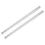 PATIKIL 1/4" (6mm) Schlauchanschluss Fitting 2 Stück 316 Edelstahl Spleißverbinder Doppelseitiger Verbindungsadapter Metall Barbierte Fitting Für Kraftstoff Luft Gas Wasser Rohre Silber