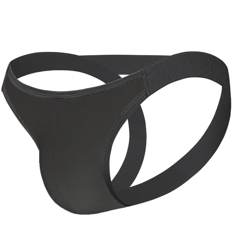 Avidlove Men's Jockstraps Underwear Sexy Low Rise Thong Sport Underwear Jock Strap Black XX-Large