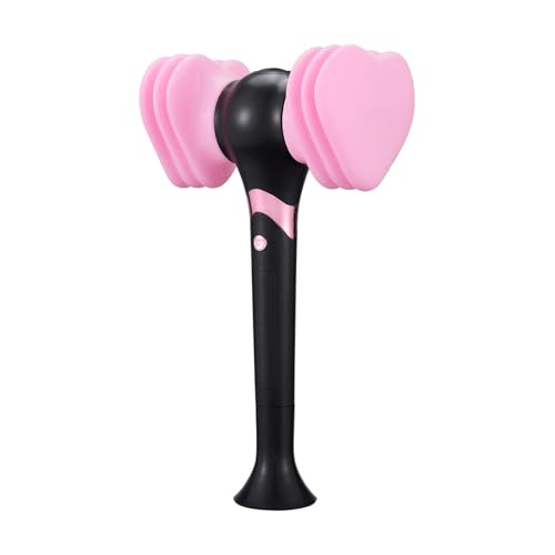 Aunaeyw Offizieller Hammer Konzert Lightstick LED Leucht-Fanstock für Entertainment Events Pink und Schwarz Party Zubehör (pink)