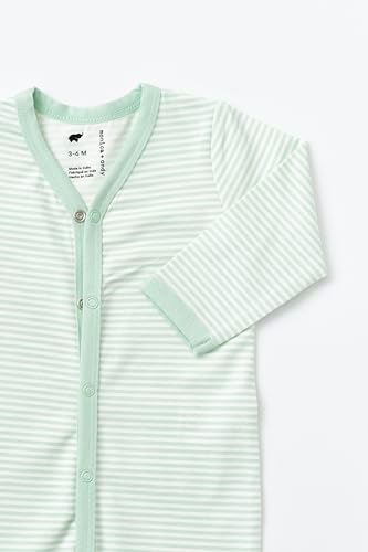 Image of monica + andy On the Go Baby One Piece, 100% Organic Baby Clothes for Girls & Boys, Sizes For Preemie, Newborn, & Infant
