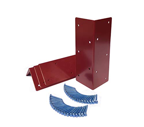Hi-Flame Set Of Four Raised Garden Corner Brackets For 10" Bed, Annatto Color #TOP2