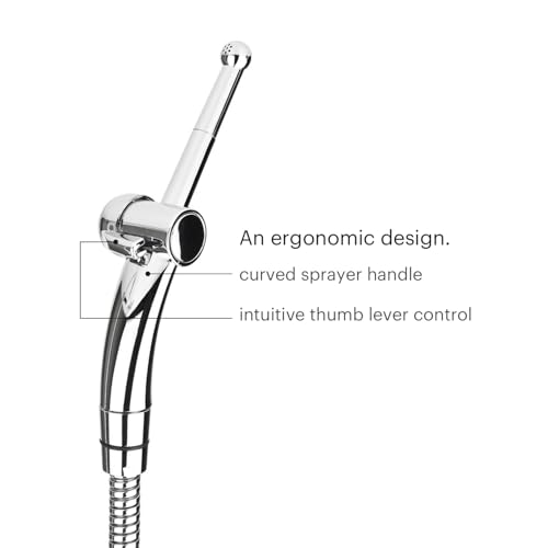 Brondell Hand Held Bidet Sprayer for Toilet: Brondell CleanSpa Advanced Bidet Attachment, Precision Pressure Control Jet Spray, Ergonomic Handheld Bidet for Toilet, Toilet Water Sprayer & Hose Set thumbnail 3