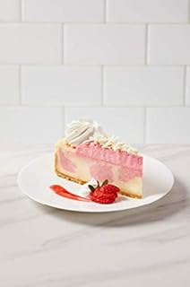 10" Wild Strawberries & Cream Cheesecake 14 Slices- 80 ounce (Pack of 2)