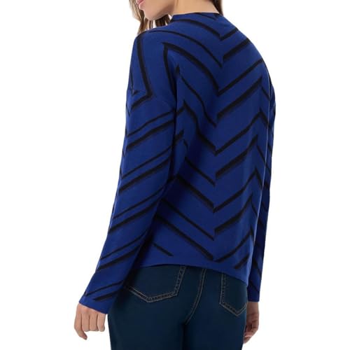 Image of Jones New York Women's Mock Neck Long Sleeve Jacquard Sweater
