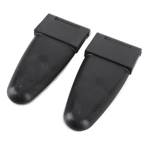 LUCKDANO LEER Shell Ear – Charnières de Porte Arrière en Verre, 2 Pièces, 67158, 2 Trous, Ensemble de Charnières de Fenêtre Arrière en Verre de Remplacement pour Capuchon de Camion LEER 100XL 100LE