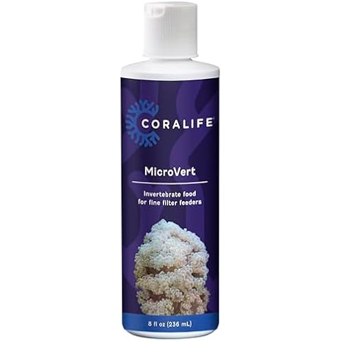 Coralife Saltwater Fish Tank Aquarium MicroVert Invertebrate Food for Fine Filter Feeders, 8 oz Cover