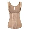Ekouaer-Waist-Trainer-For-Women-Underbust-Corset-Vest-Body-Shaper-Tank-Top-Cincher-Shapewear-With-Hooks-S-4XL Ekouaer Womens Waist Trimmer Shapewear For Weight Loss Corset(Nude, L fit 33-35 Inch Waistline)