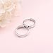 Promise Rings for Couples Matching Rings Sets 925 Sterling Silver I Love You Engagement Ring for Her and Him Wedding Band Adjustable Couple Rings for 2 Women Size 68 Men Size 911, Precious Metal,